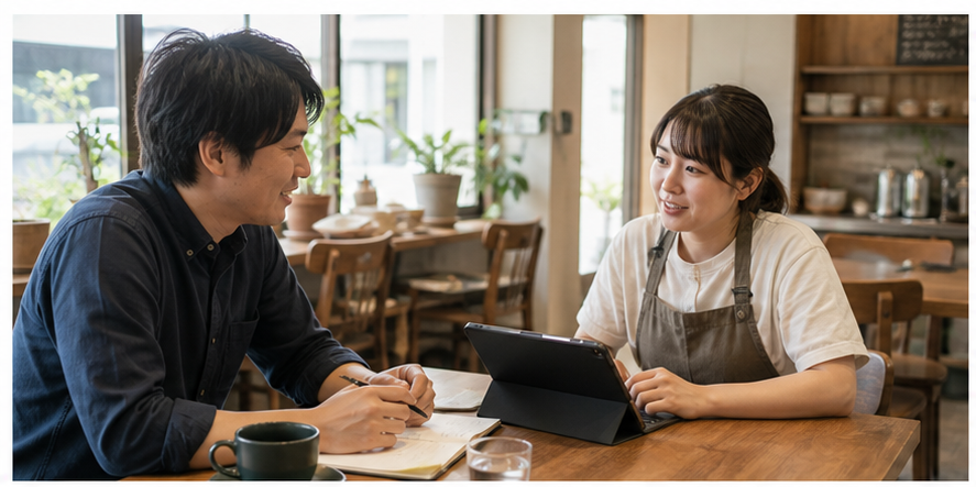 TOMIONへのWeb相談イメージ